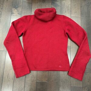Burberry Red Wool Sweater - Size Small